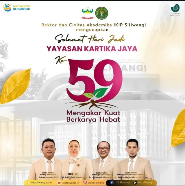 IKIP Siliwangi Sampaikan Apresiasi pada Hari Jadi ke-59 Yayasan Kartika Jaya