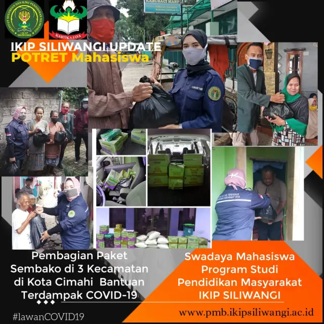Mahasiswa Pendidikan Masyarakat IKIP Siliwangi, Galang Kepedulian Bagi Masyarakat Terdampak Pandemi Covid-19