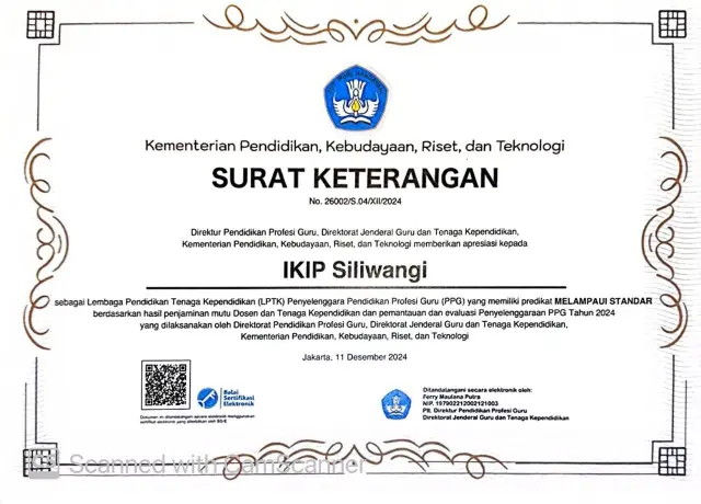 IKIP Siliwangi Raih Predikat LPTK Terbaik dalam Penyelenggaraan PPG Tahun 2024