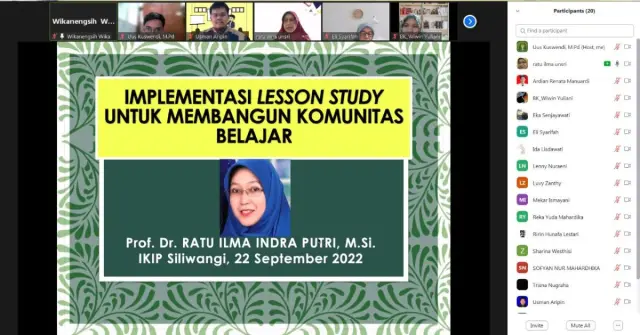 Webinar Lesson Study untuk Tingkatkan Kualitas Perkuliahan di IKIP Siliwangi