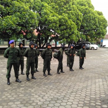 Resimen Mahasiswa STKIP Siliwangi Ikuti Latihan Gabungan