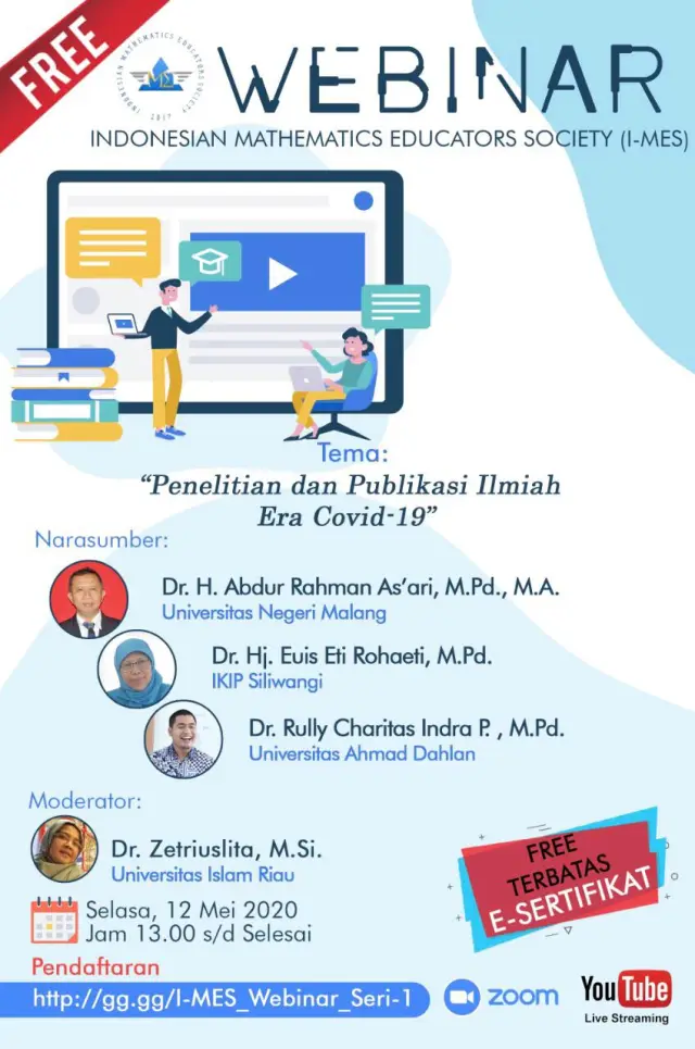 IKIP Siliwangi bekerjasama dengan IMES gelar Webinar Penelitian dan Publikasi Ilmiah Terbuka dan Gratis