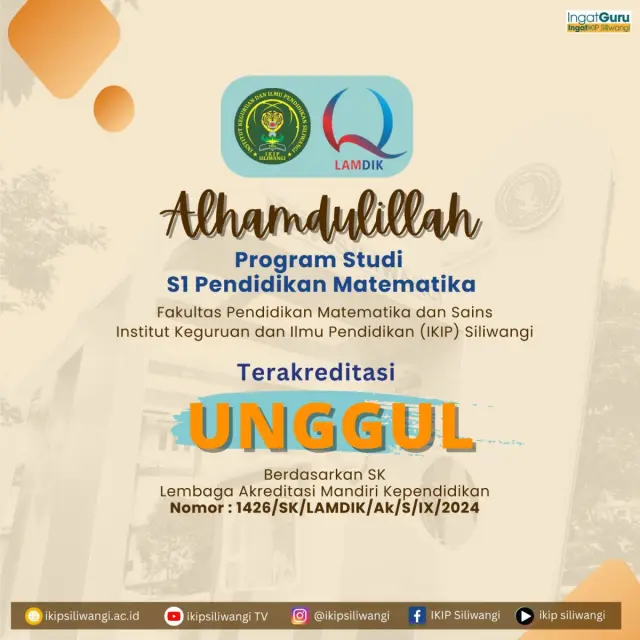 Unggul! Prodi Pendidikan Matematika IKIP Siliwangi Raih Akreditasi Tertinggi